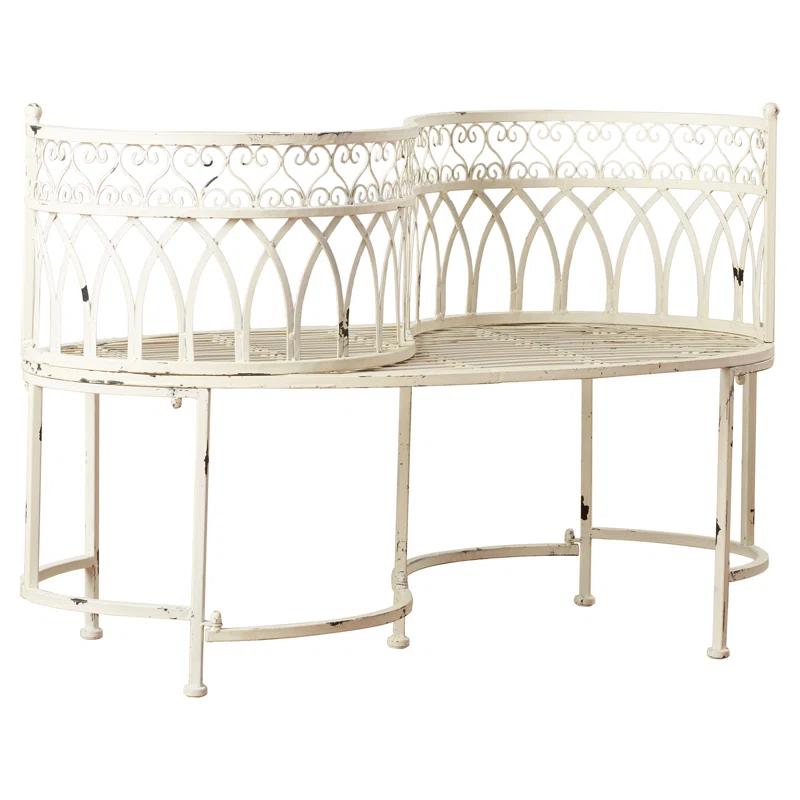 Fleur De Lis Living Yelverton Iron Outdoor Bench