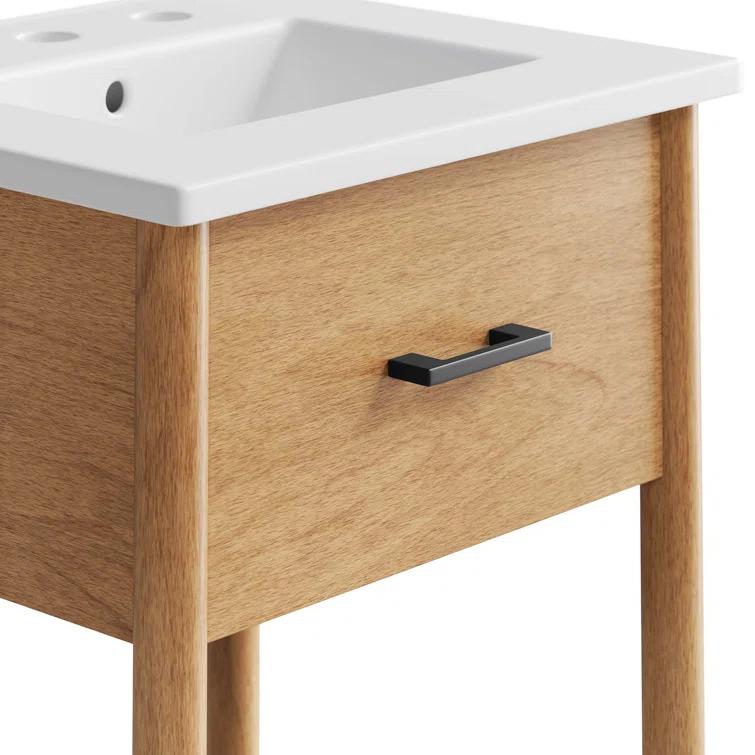 Modway Modway Zaire 18'' Single Bathroom Vanity with Ceramic Top