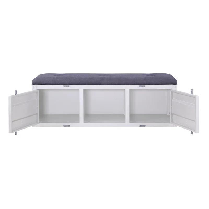 Acme Cargo Fabric Upholstered Storage Bench