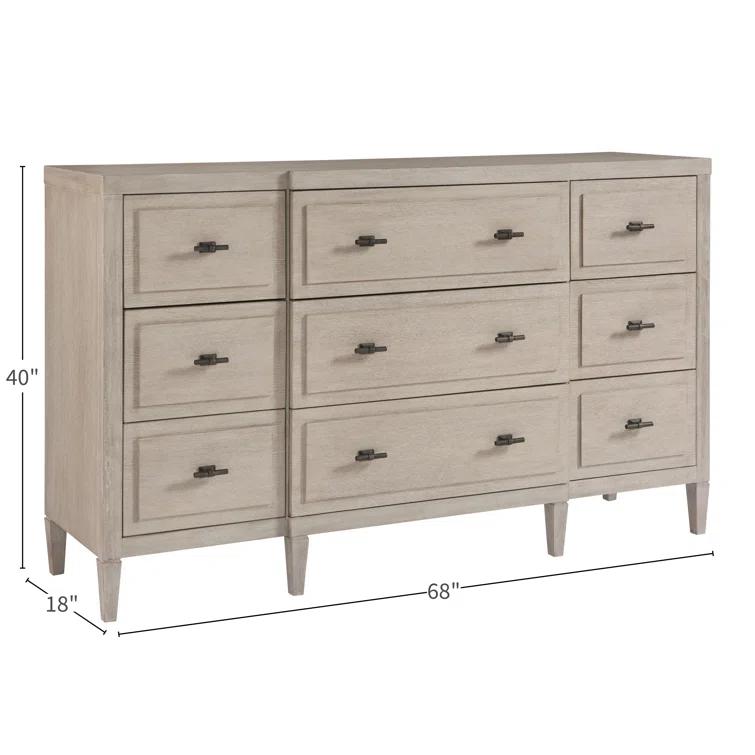 Laurel Foundry Modern Farmhouse® Troy 68'' W 9 - Drawer Dresser