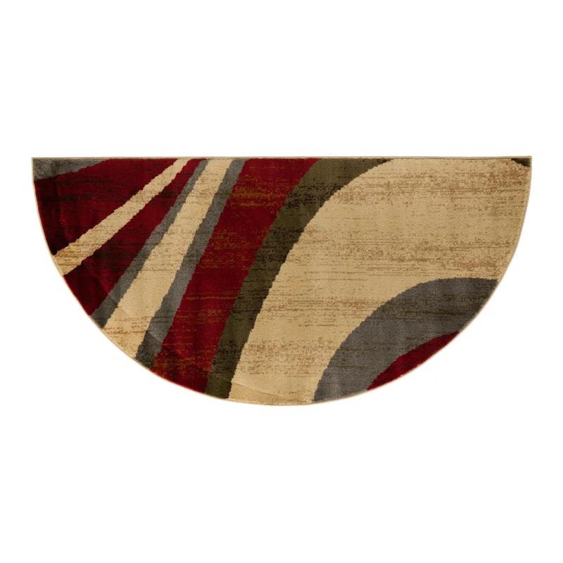 Unique Loom Ivetta Abstract Beige Area Rug