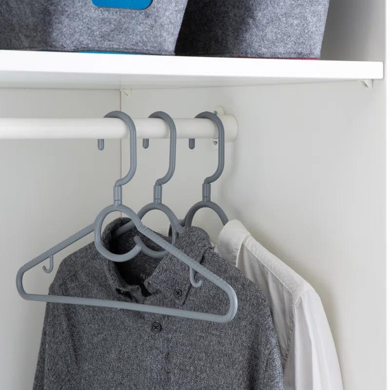 Laundry 360 Woolite Plastic Standard Hanger for Dress/Shirt/Sweater (Set of 5)