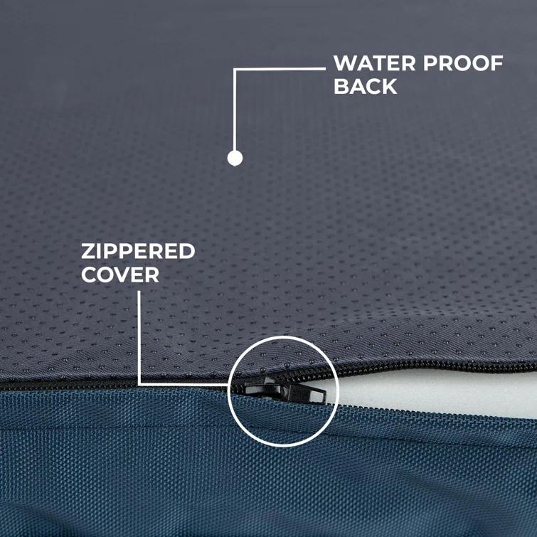 Best Pet Supplies Best Pet Supplies Dog Crate Mat with Waterproof Exterior, Orthopedic Foam, and Sherpa Cover - Blue