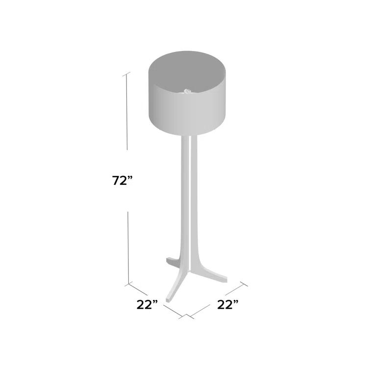 Cerno Forma 72'' Traditional Floor Lamp
