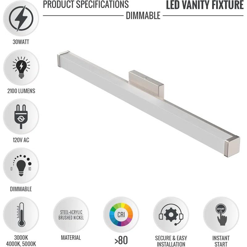 36" Dimmable LED Bath Bar Light