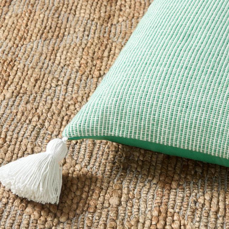 Town & Country Living TOWN & COUNTRY TERRA Alara Ribbed Texture Indoor Outdoor Decorative Pillow 20"x20"