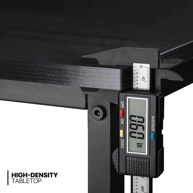 17 Stories Office Desk Computer Desk Adjustable Table Feet with Additional Storage Bag
