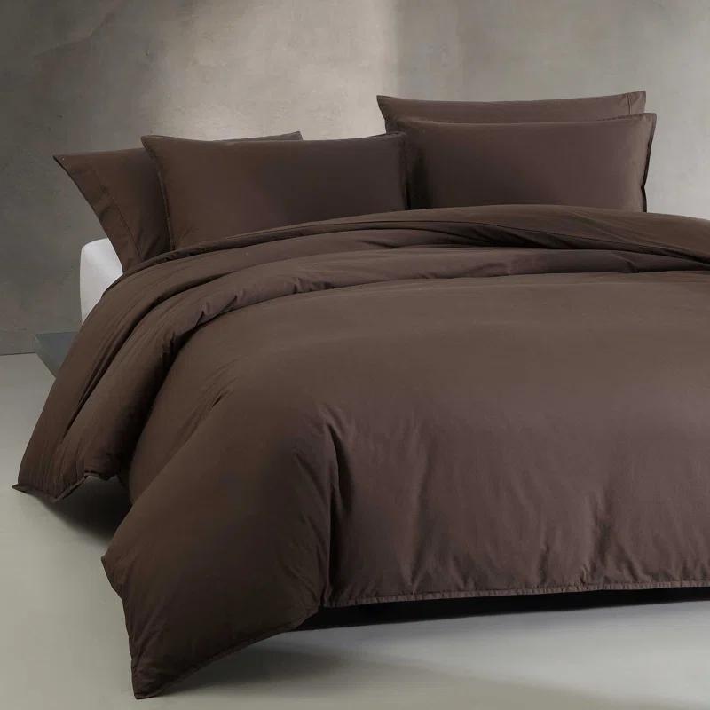 Calvin Klein Calvin Klein Washed Percale Cotton Solid Comforter Set