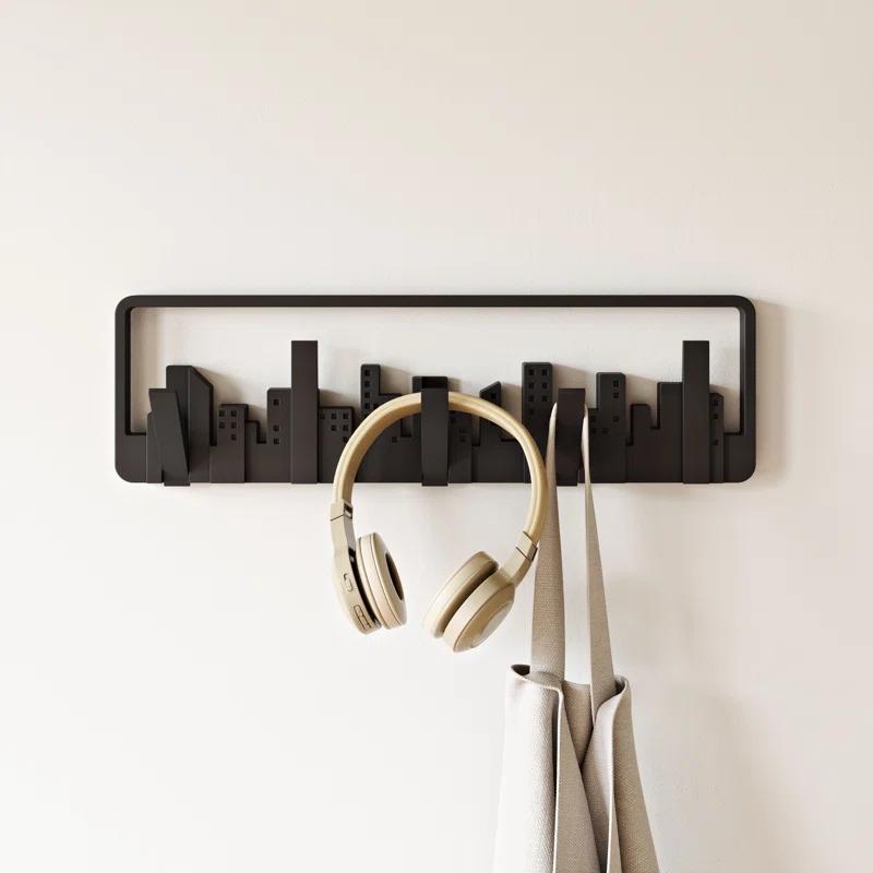 Umbra Skyline Plastic Wall 5 - Hook Wall Mounted Coat Rack
