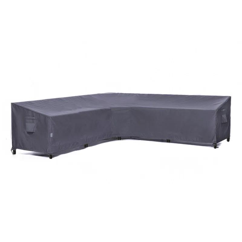 F&J Outdoors Premium Waterproof Outdoor Patio V-Shaped Sectional Sofa Cover: Latest Rip-Stop Fabric, 3-Year Warranty - (113" Left + 83" Right) W x 33.5" D x 31" H