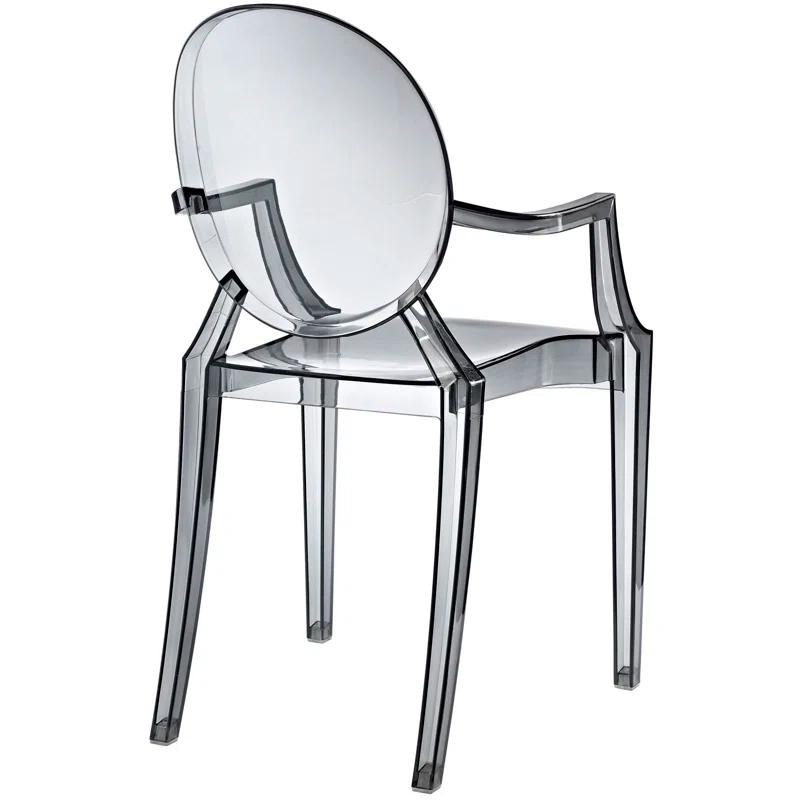 Plata Import Casper Dining Armchair in Smoke
