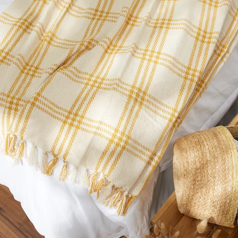 Design Imports Hand Woven Throw Blanket