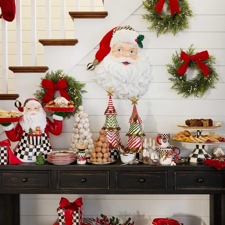 MacKenzie-Childs Courtly Check® Pedestal Platter
