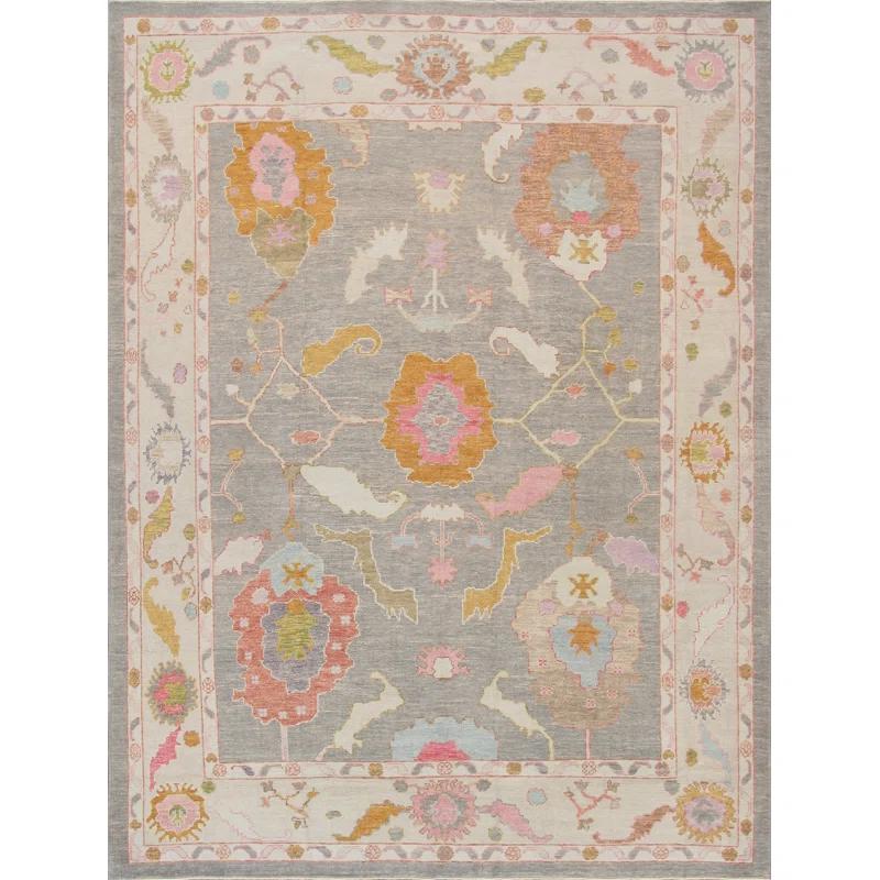 Pasargad Oushak Hand-Knotted Wool Area Rug