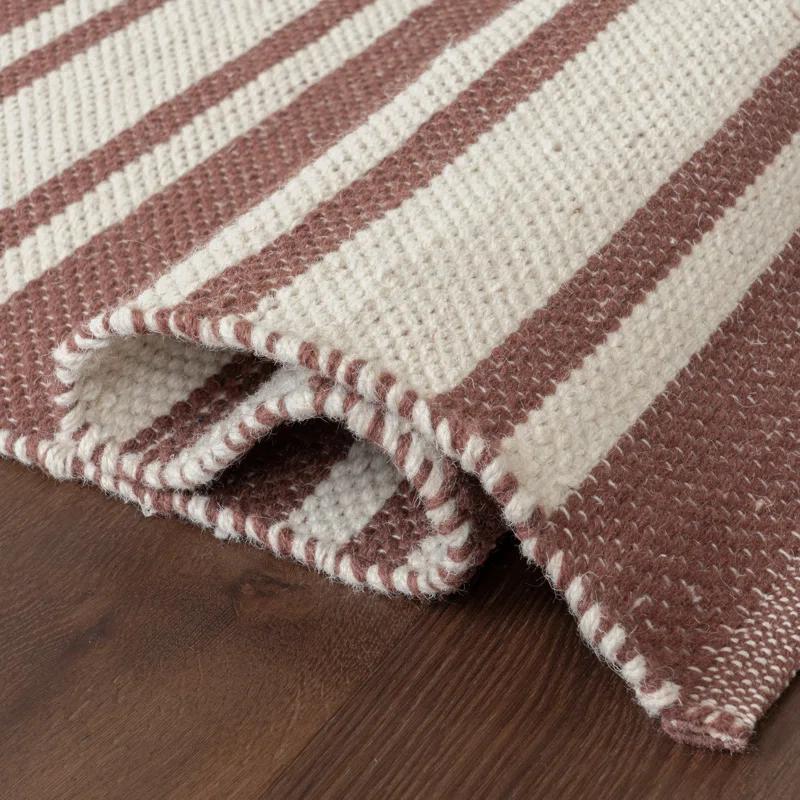 Frenshe Interiors x Rugs USA Frenshe Interiors x Rugs USA Bowery Striped Wool Area Rug