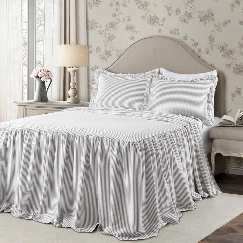 Lush Decor Reyna Microfiber Reversible 3 Piece Bedspread Set