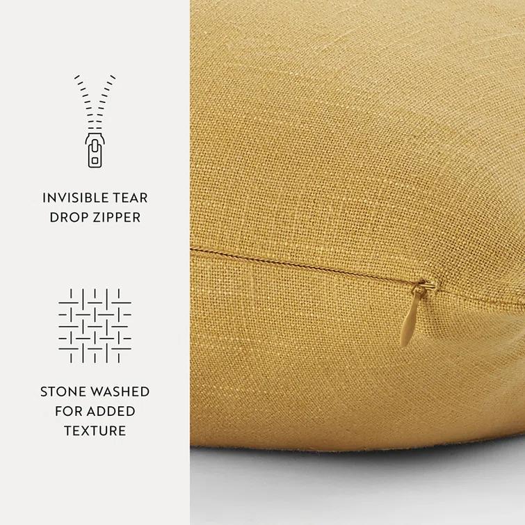 Becky Cameron Solid Cotton Throw Pillow