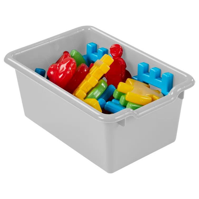 ECR4Kids ECR4Kids Scoop Front Storage Bin, Multipurpose Organization, 5-Piece (Set of 5)