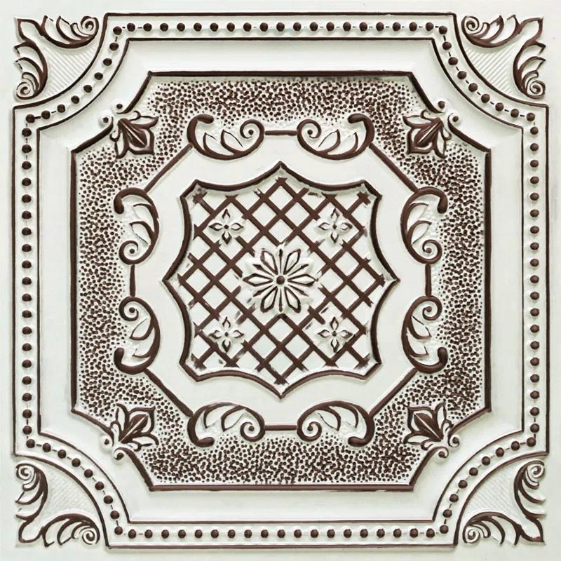 FromPlainToBeautifulInHours My Beautiful Damaris Drop-In or Glue-Up PVC Ceiling Tile (Set of 25)