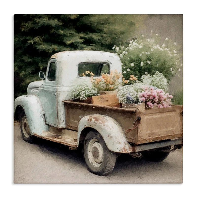 " Country Florals In Truck " by LSR Design Studio