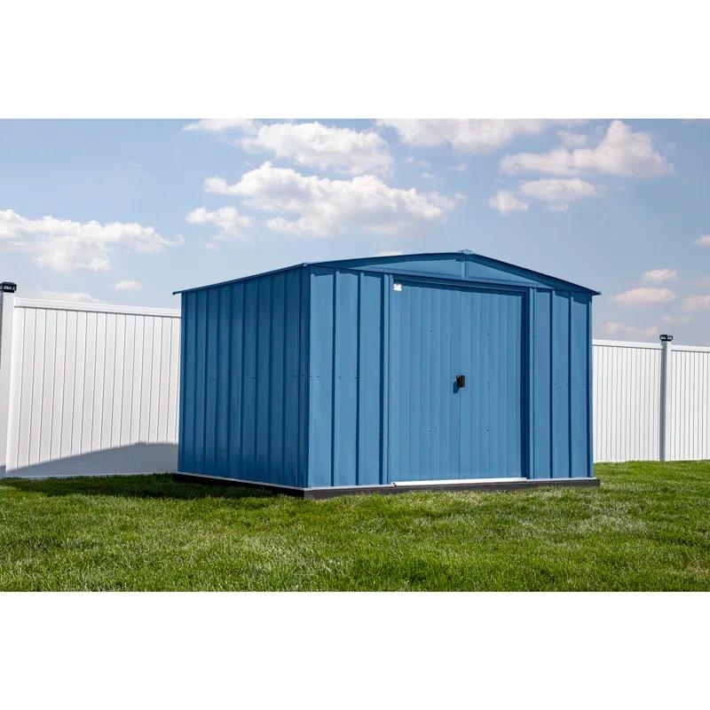 10 ft. W x 8 ft. D Metal Storage Shed