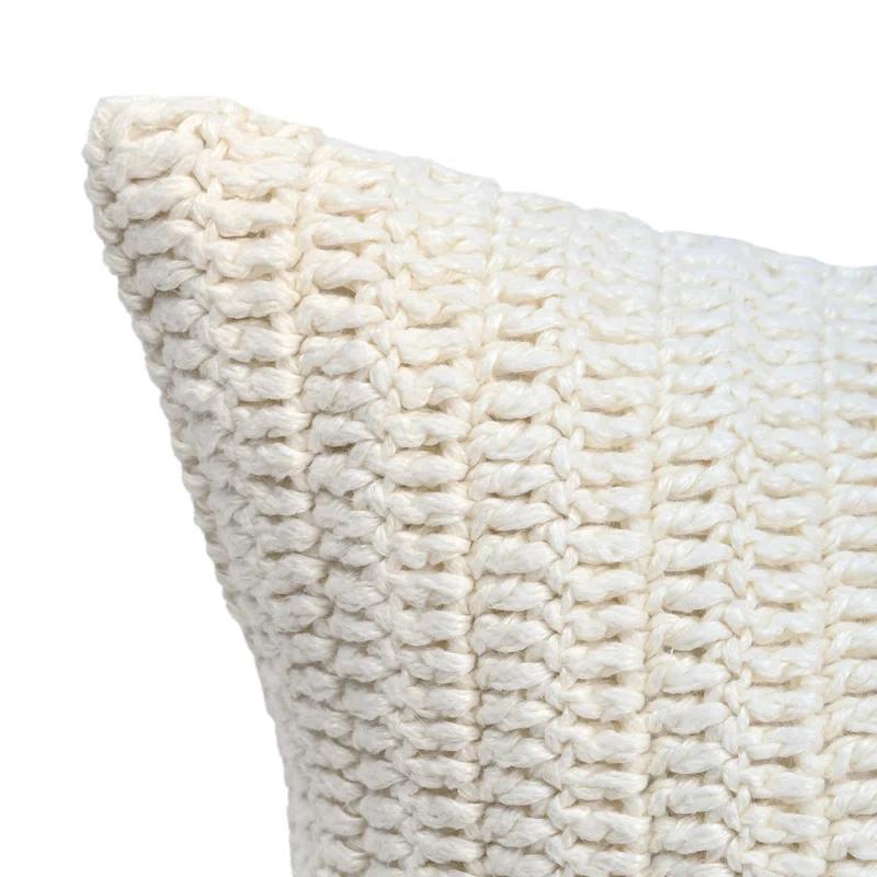 Villa by Classic Home Nakeya Knitted 16"x36"  Throw Pillow