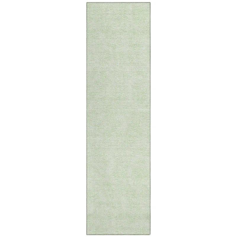 Machine Washable Indoor/Outdoor Chayden ACN1058 Mint Rug
