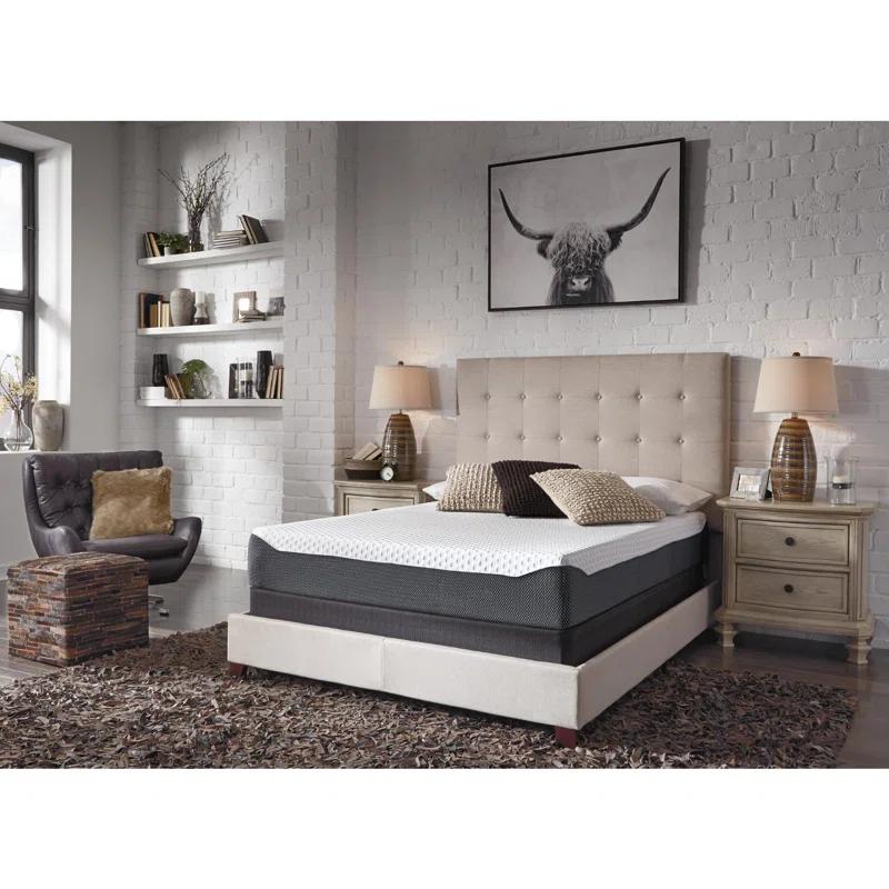 Signature Design by Ashley Chime Elite Charcoal Infused Memory Foam Mattress