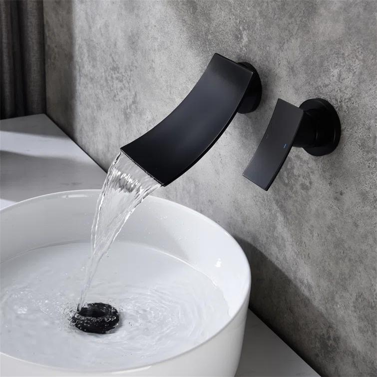 Tryimagine Wall Mount Widespread Bathroom Faucet CCNPPcc-TH-9008YH