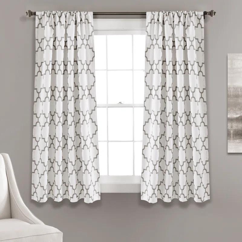 Lush Decor Polyester Room Darkening Curtain Pair (Set of 2)