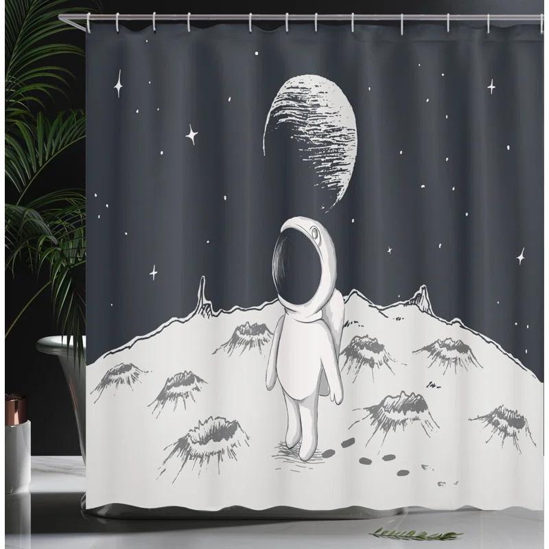 Ambesonne Shower Curtain with Hooks Included