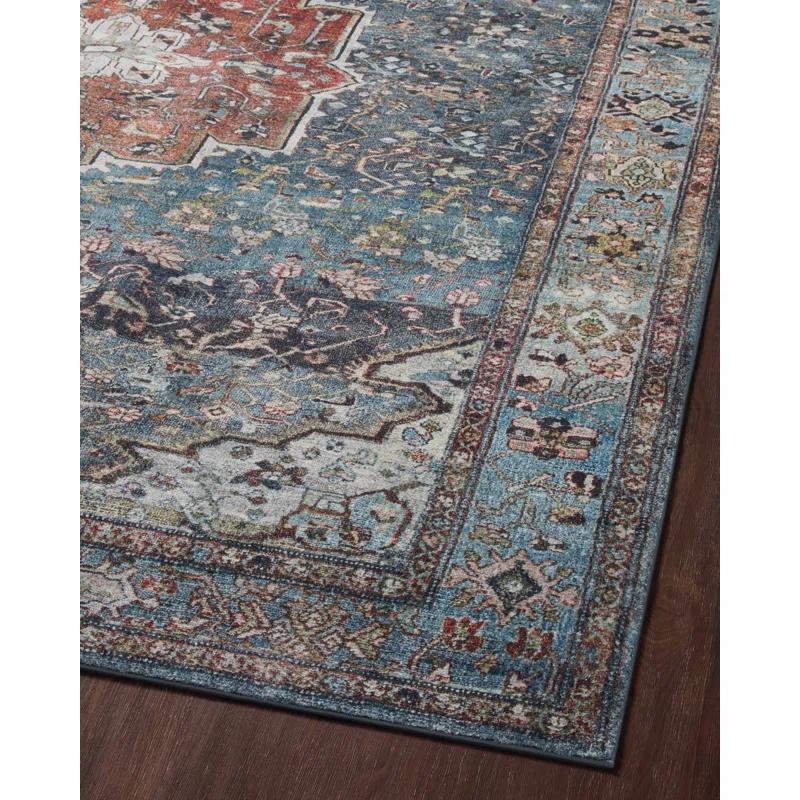 Loloi Margot Ocean/Brick Area Rug feat. CloudPile