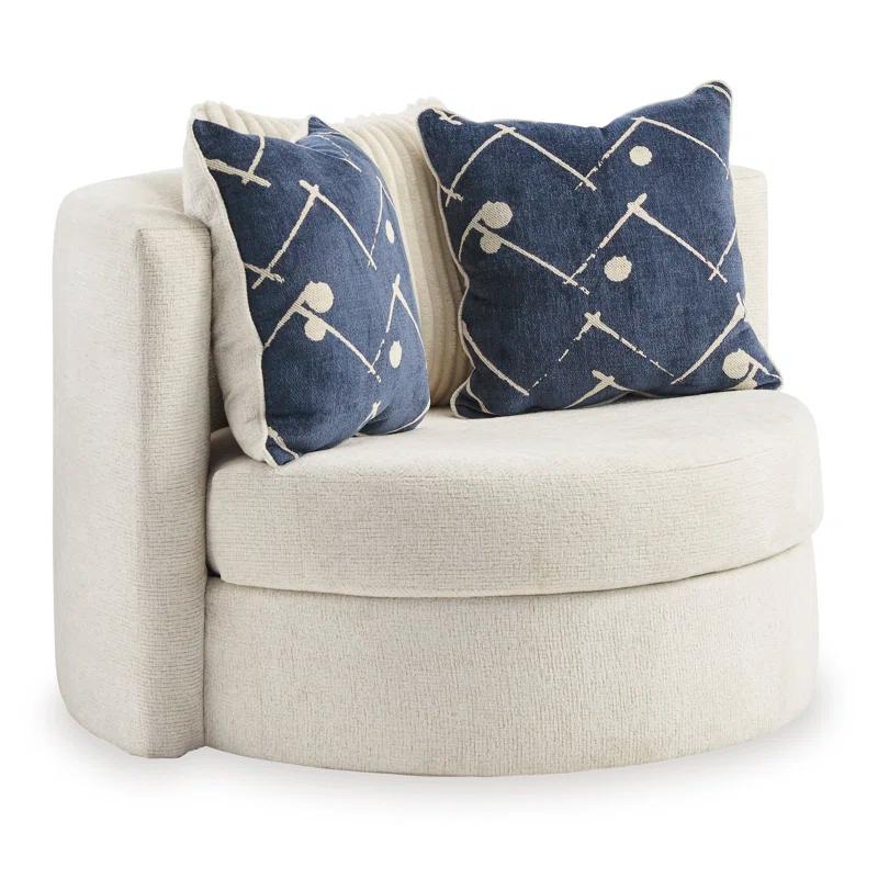 Ebern Designs Wydmondham Upholstered Swivel Accent Chair