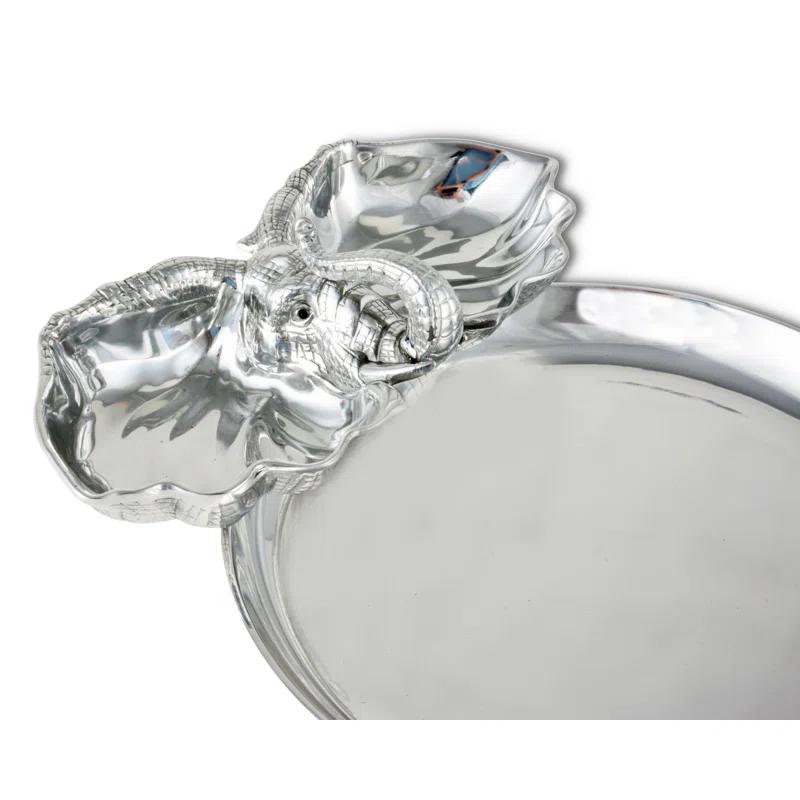 Arthur Court Designs Arthur Court Designs Elephant Aluminum Chips And Dip Platter