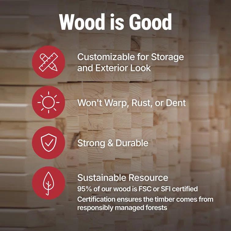 Handy Home Highland 8 ft. W x 6 ft. D Storage Shed