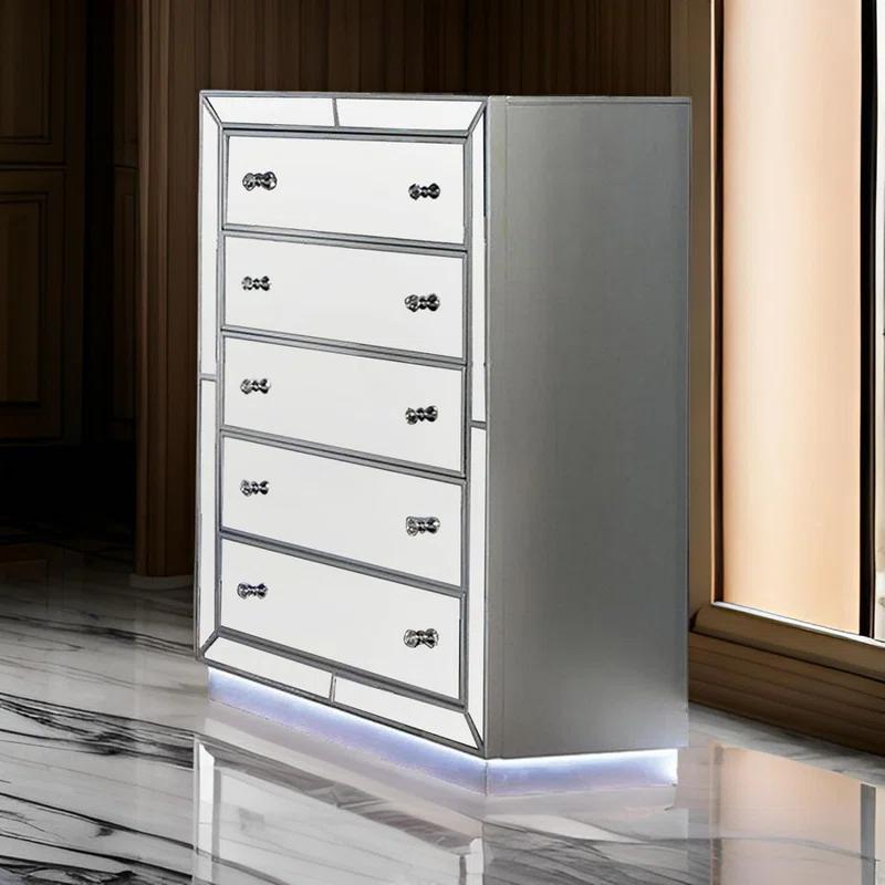 Benjara Donna 5 - Drawer Dresser