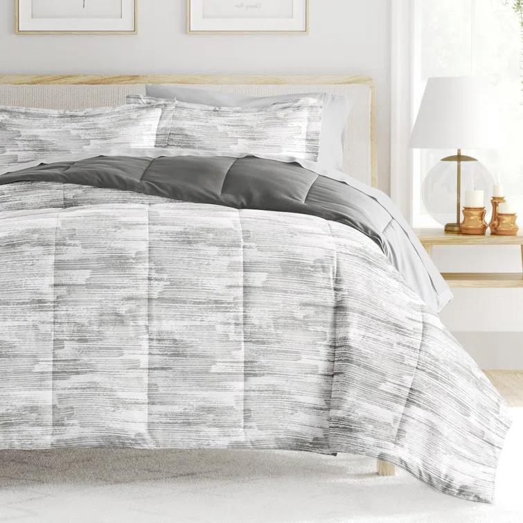 IEnjoy Home 7-Piece Bedding Bundle - Pattern Comforter and Sheet Set