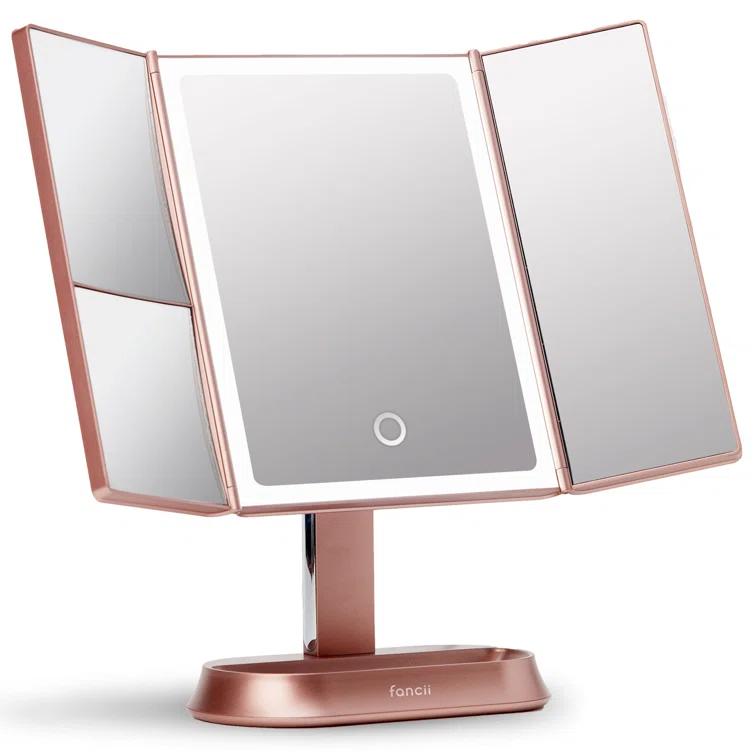 Fancii Modern Lighted Magnifying Makeup Mirror
