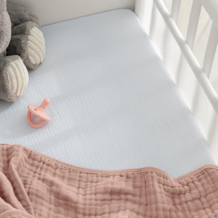 Comfy Cubs Fiited Sheets Cotton Blend Fitted Bassinet Sheet