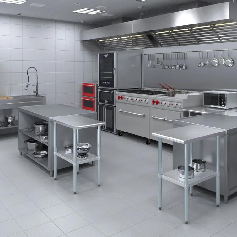 Amgood Stainless Steel Top Workbench