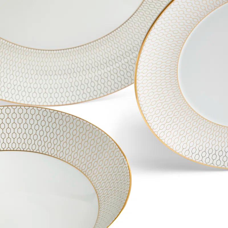 Wedgwood Gio Gold Dinnerware Set, 12 Pieces | Wayfair