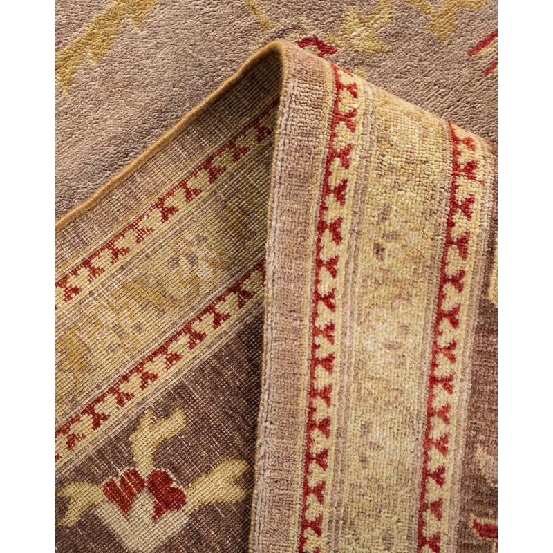 Isabelline Sarria One-of-a-Kind 9' 4" X 12' 2" 2000s Wool Area Rug in Beige
