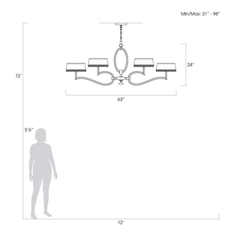 Allegretto 6 - Light Drum Chandelier