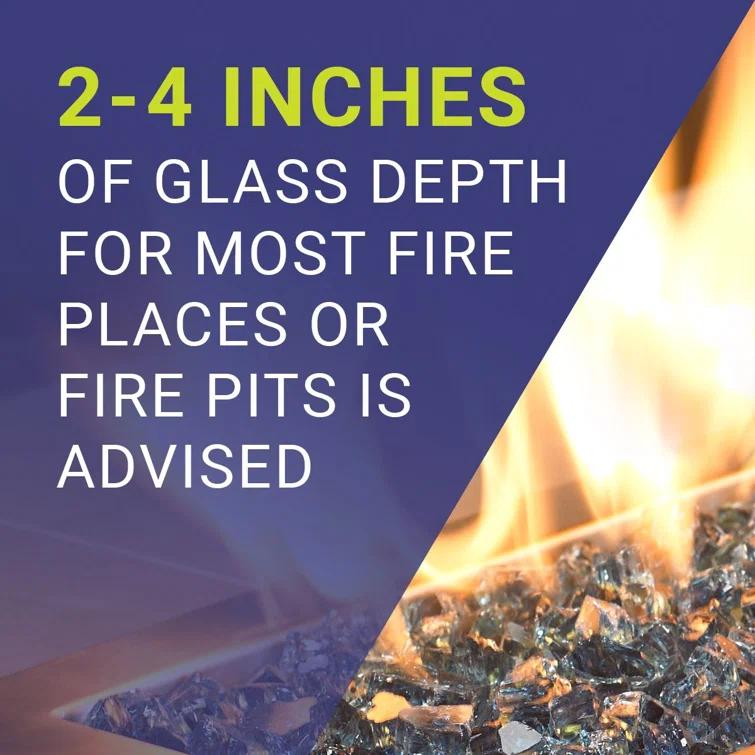 American Fireglass 1/2" Reflective Fire Pit Glass