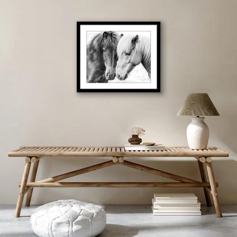 Americanflat Poster Frame - Wooden Picture Frame with Mat and Plexiglass Cover