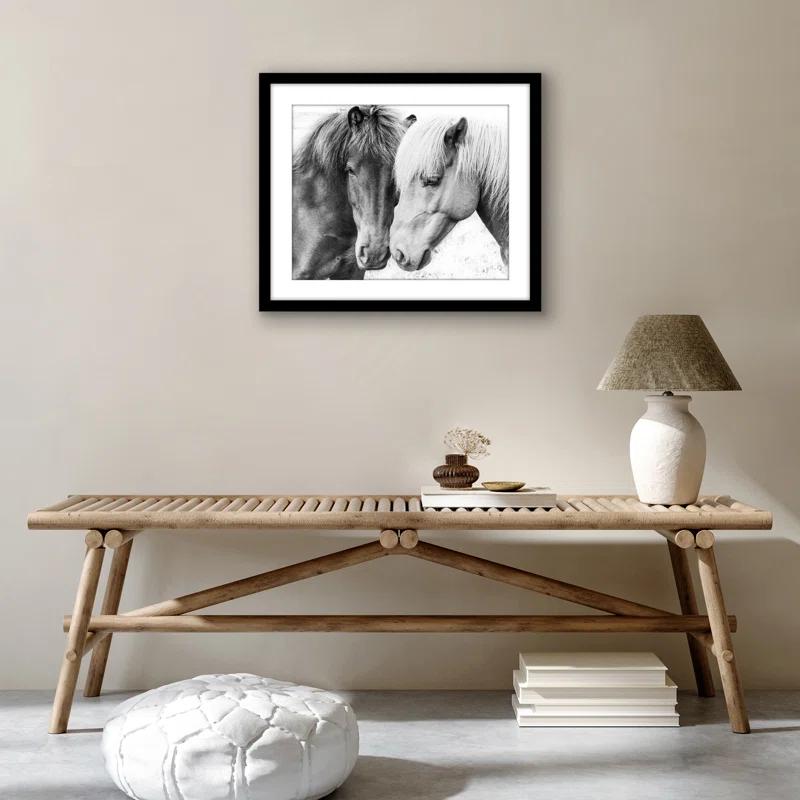 Americanflat Poster Frame - Wooden Picture Frame with Mat and Plexiglass Cover