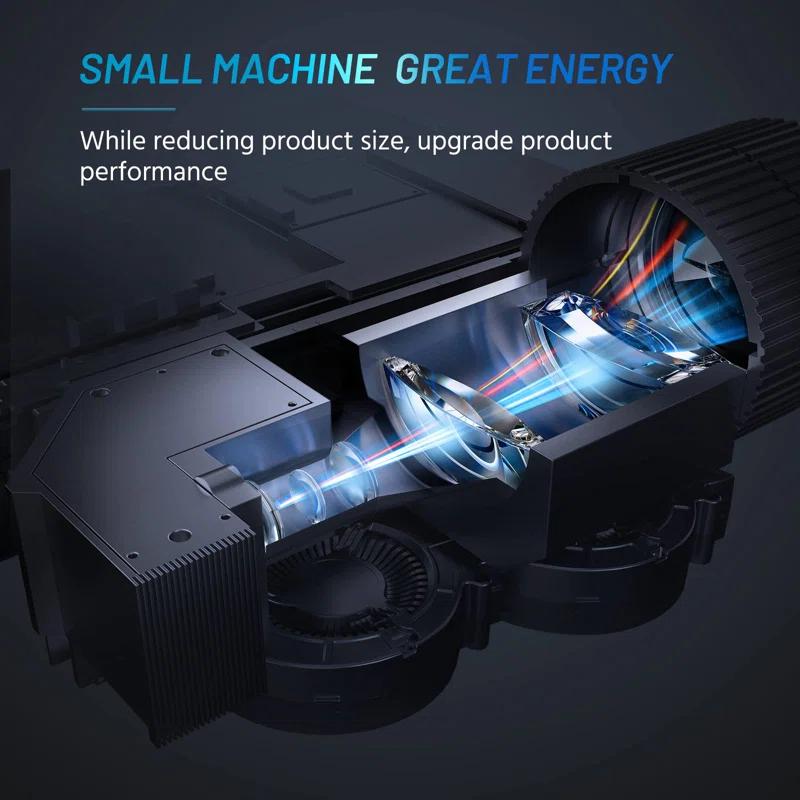 BEACHWATER POOL & SPA, LLC Mini Projector For Iphone, Upgraded 1080P HD Projector, 8000L Portable Projector With Tripod, Movie Projector Compatible With Android/Ios/Windows/TV Stick/HDMI/USB