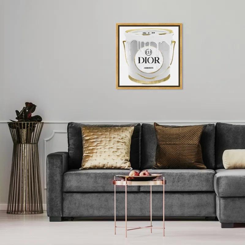 Oliver Gal Prints " Fashion And Glam All White Paint Can, Glam White "