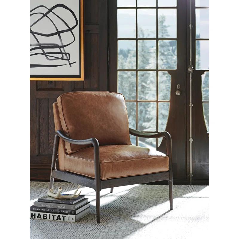 Barclay Butera Upholstery Faux Leather Armchair