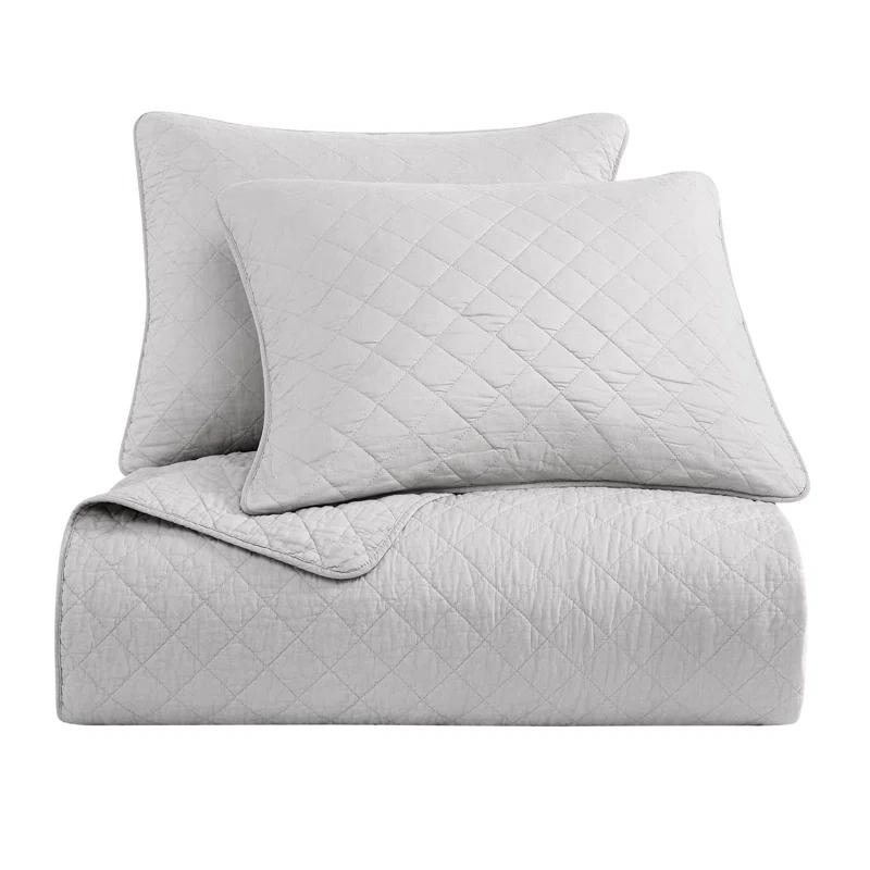 Indigo Hill by HiEnd Accents Cotton Comfort Solid Color Classic Chic Casual Modern Rustic Quilt Set